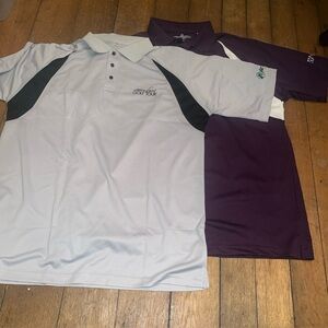 NEW Lot Of Links & Laces Golf Tour XXL & XXXL Polos Gray And Purple